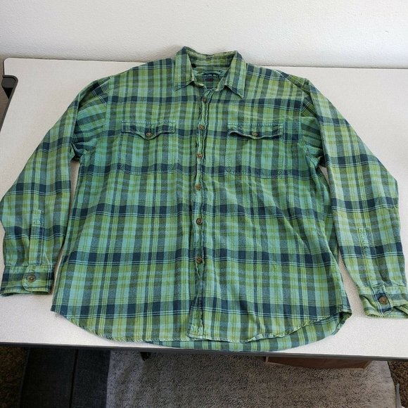 Tommy Bahama Mens Multicolor Plaid Long Sleeve Button Front Shirt Size Large - Picture 1 of 9